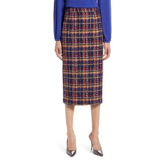 Halogen + Tweed Pencil Skirt