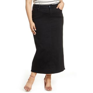Slink Jeans + Long Denim Skirt