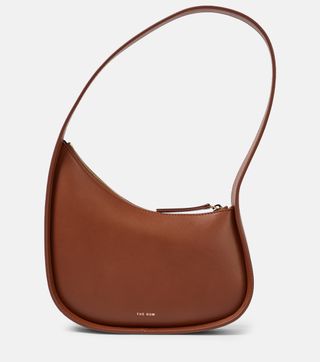 The Row + Half Moon Small Leather Shoulder Bag