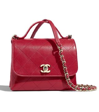 Chanel + Flap Bag With Top Handle