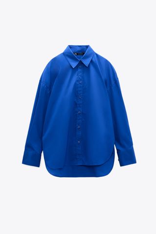 Zara + Oversized Poplin Shirt