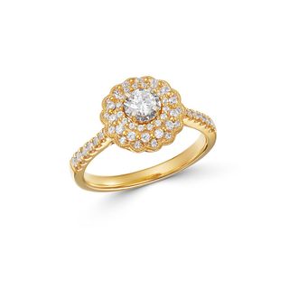 Bloomingdale's + Diamond Milgrain Engagement Ring in 14K Yellow Gold, 0.60 Ct.
