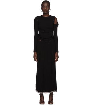 Christopher Esber + Black Deconstruct Long Sleeve Dress