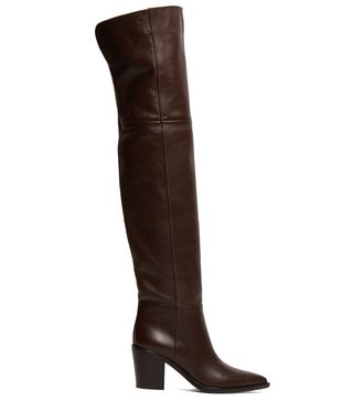 Gianvito Rossi + Leather Over-the-Knee Boots