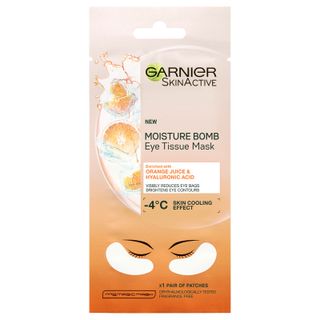 Garnier + Hyaluronic Acid and Orange Juice Hydrating Brightening Eye Sheet Mask