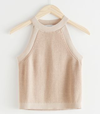 & Other Stories + Fitted Halter Knit Top