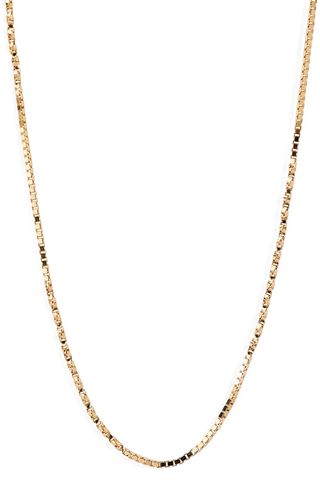 Bony Levy + Flat Rolo Chain Necklace