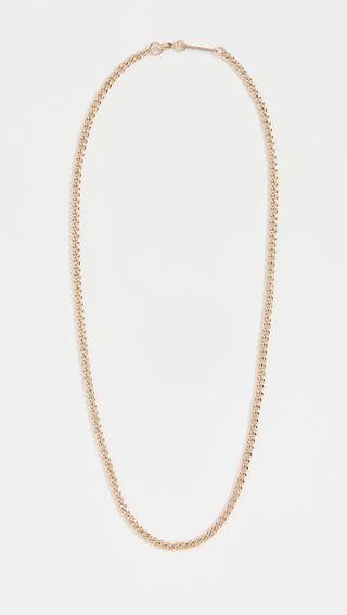 Zoe Chicco + 14k Gold Small Hollow Curb Chain Necklace