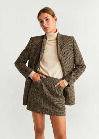 Mango + Tweed Miniskirt