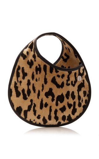 Hayward + Mini Leather-Trimmed Leopard-Print Brocade Bag