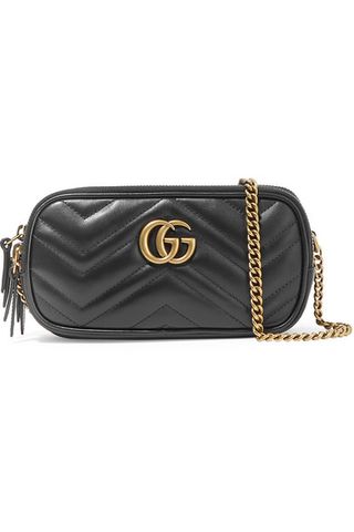 Gucci + GG Marmont Mini Quilted Shoulder Bag