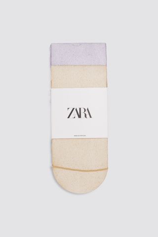 Zara + Metallic Thread Socks