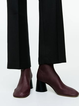 Arket + Stretch-Leather Sock Boots