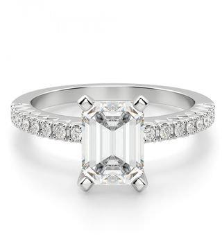 Diamond Nexus + Angelix Emerald Cut Engagement Ring