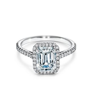 Tiffany & Co. + Soleste Emerald-Cut Halo Engagement Ring