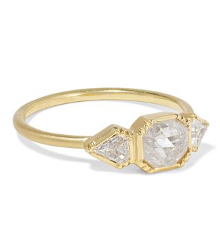 Brooke Gregson + Triple Geo 18-Karat Gold Diamond Ring