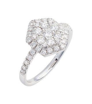 Bony Levy + Mika Diamond Pave Hexagon Ring