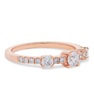 Anita Ko + Collins 18-Karat Rose Gold Diamond Ring