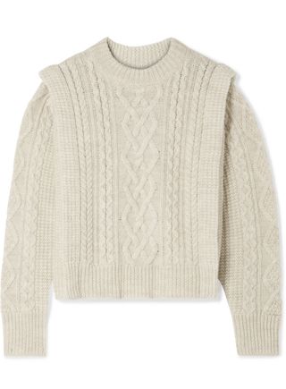 Isabel Marant Étoile + Tayle Cable-Knit Wool Sweater