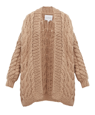 I Love Mr Mittens + Chunky Cable-Knit Wool Cardigan
