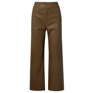 Apiece Apart + Monterey Leather Straight-Leg Trousers