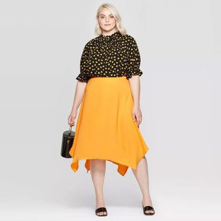 Who What Wear x Target + Mid-Rise A-Line Midi Skirt