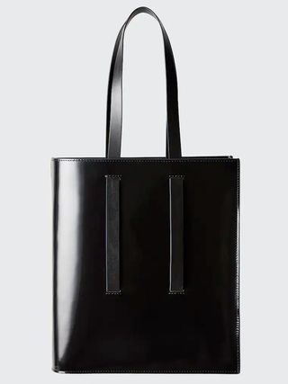 Uniqlo + Leather Tote Bag