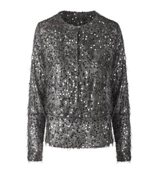 Leandra X Mango + Sequins embroidered blouse
