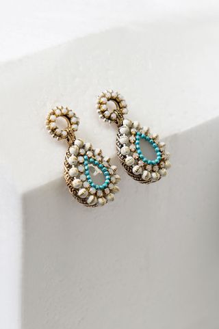Zeen + Beaded Chandelier Earrings