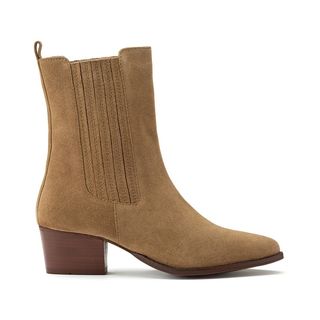 La Redoute + Suede Pointed Ankle Boots