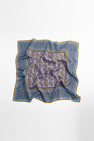 Zara + Printed Silk Scarf