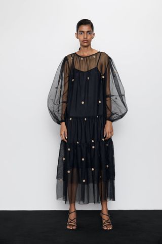 Zara + Tulle Dot Dress