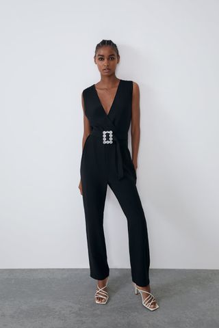Zara + Jumpsuit With Belt