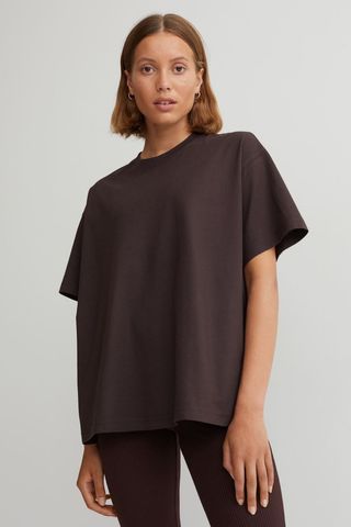 H&M + Wide-Cut Cotton T-Shirt