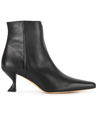 Kalda + Silex 65 black Leather Ankle Boots