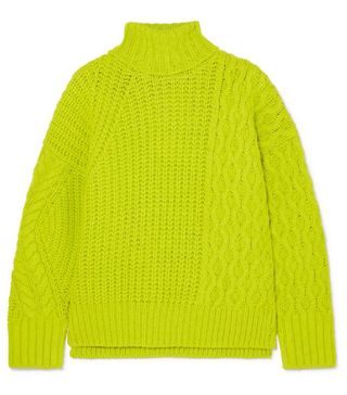 Andersson Bell + Alto Neon Cable-Knit Wool-Blend Sweater