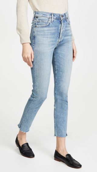 Citizens of Humanity + Olivia High Rise Slim Jeans in Channel