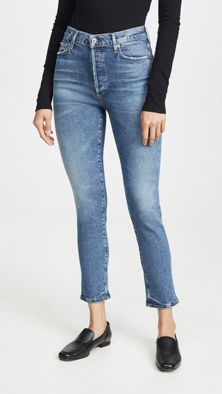 Citizens of Humanity + Olivia High Rise Slim Ankle Jeans in Moments