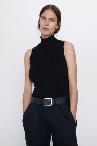 Zara + Turtleneck Knit Top