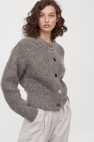 H&M + Chunky-Knit Wool Cardigan