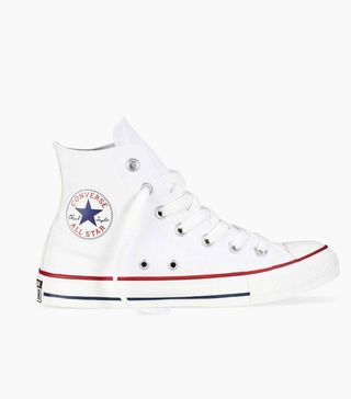 Converse + Chuck Taylor All Star Canvas High-Top Trainers in White