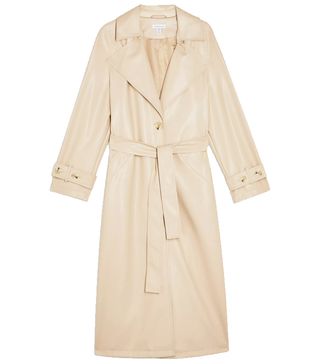 Topshop + Considered Cream Pu Trench