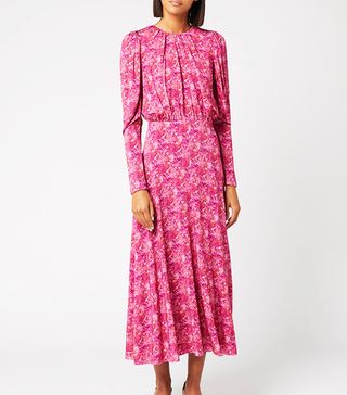 Rotate Birger Christensen + Number 57 Dress in Cornflower Hot Pink