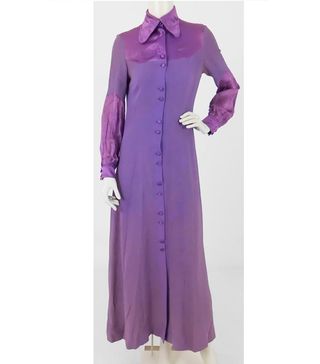 Ossie Clark + Vintage Purple Maxi Dress