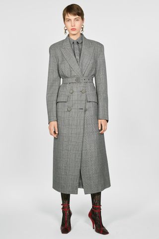 Zara + Plaid Coat