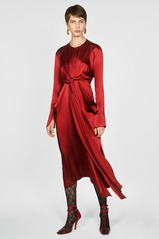 Zara + Tied Dress