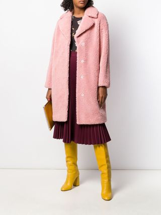Stand Studio + Camille Faux-Shearling Coat