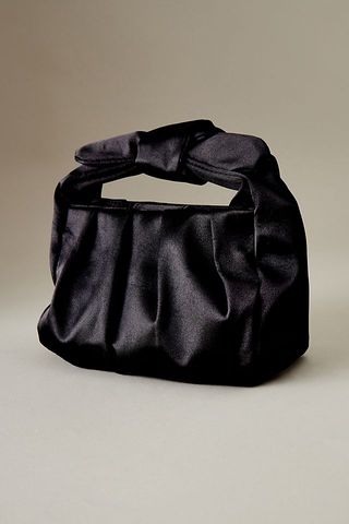 Anthropologie + Satin Bow-Strap Shoulder Bag
