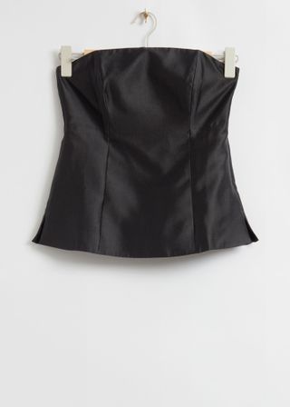 & Other Stories + Fitted Mulberry Silk Tube Top