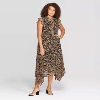Who What Wear x Target + Collared Midi Dress